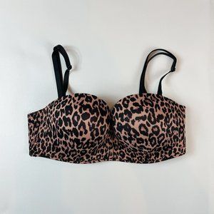 NWOT Victoria's Secret Bombshell Bra 32D Multi-way/Multioption Leopard B854